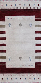 Gabbeh-Loom - Teppich aus Indien,  Schurwolle, Größe: 73x141cm Sonderpreis: € 216,-