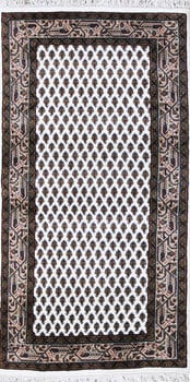 Mir - Teppich aus Indien,  Schurwolle, Größe: 75x143cm Sonderpreis: € 337,-