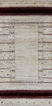 Gabbeh-Loribaff - Teppich aus Indien,  Schurwolle, Größe: 75x149cm Sonderpreis: € 585,-