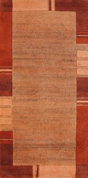 Tibet-Color - Teppich aus Indien,  Schafwolle/Viskose, Größe: 71x142cm Sonderpreis: € 211,-