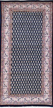 Mir - Teppich aus Indien,  Schurwolle, Größe: 74x141cm Sonderpreis: € 328,-