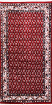 Mir - Teppich aus Indien,  Schurwolle, Größe: 75x141cm Sonderpreis: € 332,-