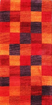 Gabbeh-Jumbo - Teppich aus Indien,  Schurwolle, Größe: 73x142cm Sonderpreis: € 109,-