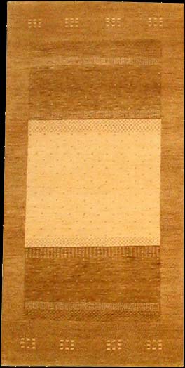 Gabbeh-Loribaff - Teppich aus Indien,  Schurwolle, Größe: 73x142cm Sonderpreis: € 131,-