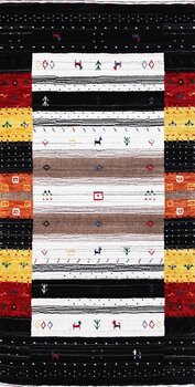 Gabbeh-Loom - Teppich aus Indien,  Schurwolle, Größe: 77x150cm Sonderpreis: € 242,-
