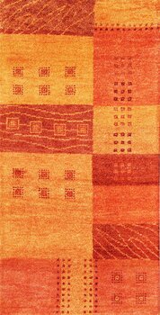 Gabbeh-Jumbo - Teppich aus Indien,  Schurwolle, Größe: 74x141cm Sonderpreis: € 110,-