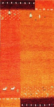 Gabbeh-Jumbo - Teppich aus Indien,  Schurwolle, Größe: 74x143cm Sonderpreis: € 111,-