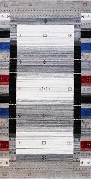 Gabbeh-Loom - Teppich aus Indien,  Schurwolle, Größe: 108x204cm Sonderpreis: € 462,-