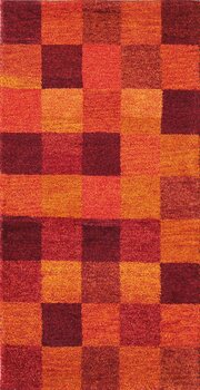 Gabbeh-Jumbo - Teppich aus Indien,  Schurwolle, Größe: 73x143cm Sonderpreis: € 137,-