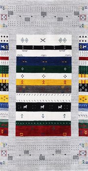 Gabbeh-Loom - Teppich aus Indien,  Schurwolle, Größe: 105x202cm Sonderpreis: € 445,-