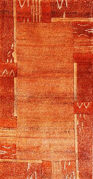 Tibet-Color - Teppich aus Indien,  Schafwolle/Viskose, Größe: 63x121cm Sonderpreis: € 160,-