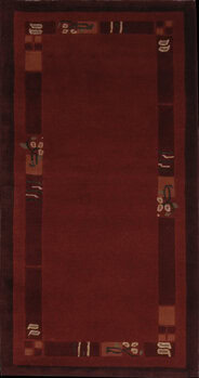 Benares - Teppich aus Tibet,  Schurwolle, Größe: 73x143cm Sonderpreis: € 93,-