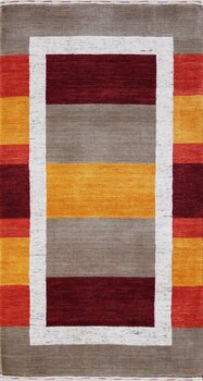 Gabbeh-Loom - Teppich aus Indien,  Schurwolle, Größe: 77x141cm Sonderpreis: € 228,-