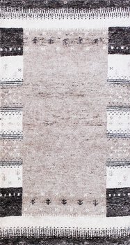 Gabbeh-Jumbo - Teppich aus Indien,  Schurwolle, Größe: 75x138cm Sonderpreis: € 109,-