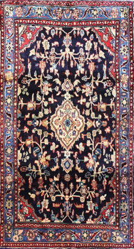 Hamadan - Teppich aus Orient,  Schurwolle, Größe: 111x209cm Sonderpreis: € 426,-