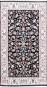 Nain - Teppich aus Indien,  Schafwolle/Seide, Größe: 91x157cm Sonderpreis: € 561,-