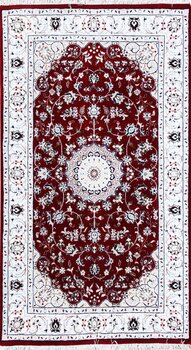 Nain - Teppich aus Indien,  Schafwolle/Seide, Größe: 94x162cm Sonderpreis: € 598,-