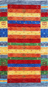 Gabbeh-Loom - Teppich aus Indien,  Schurwolle, Größe: 91x162cm Sonderpreis: € 309,-