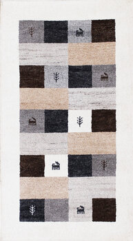 Gabbeh-Jumbo - Teppich aus Indien,  Schurwolle, Größe: 93x164cm Sonderpreis: € 160,-