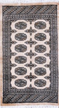 Bochara - Teppich aus Pakistan,  Schurwolle, Größe: 78x132cm Sonderpreis: € 216,-
