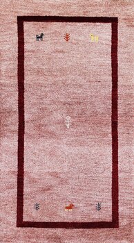 Gabbeh-Jumbo - Teppich aus Indien,  Schurwolle, Größe: 91x163cm Sonderpreis: € 156,-