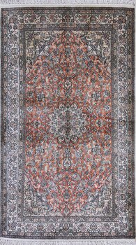 Kashmir-Seide - Teppich aus Kashmir,  Natur-Seide, Größe: 95x163cm Sonderpreis: € 1.135,-
