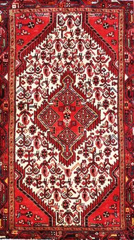 Hamadan - Teppich aus Orient,  Schurwolle, Größe: 93x164cm Sonderpreis: € 400,-
