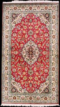 Kashmir-Seide - Teppich aus Kashmir,  Natur-Seide, Größe: 97x153cm Sonderpreis: € 769,-