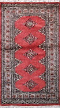 Bochara - Teppich aus Pakistan,  Schurwolle, Größe: 96x158cm Sonderpreis: € 318,-