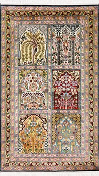 Kashmir-Seide - Teppich aus Kashmir,  Natur-Seide, Größe: 80x133cm Sonderpreis: € 780,-