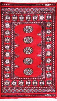 Bochara - Teppich aus Pakistan,  Schurwolle, Größe: 77x127cm Sonderpreis: € 231,-