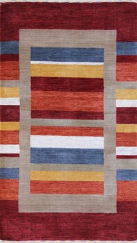 Gabbeh-Loom - Teppich aus Indien,  Schurwolle, Größe: 96x161cm Sonderpreis: € 324,-