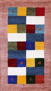 Gabbeh-Jumbo - Teppich aus Indien,  Schurwolle, Größe: 93x162cm Sonderpreis: € 158,-