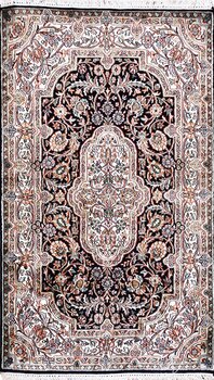 Kashmir-Seide - Teppich aus Kashmir,  Natur-Seide, Größe: 76x126cm Sonderpreis: € 702,-