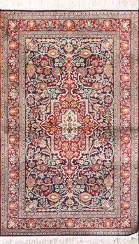 Kashmir-Seide - Teppich aus Kashmir,  Natur-Seide, Größe: 96x156cm Sonderpreis: € 776,-