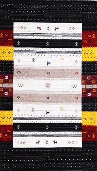 Gabbeh-Loom - Teppich aus Indien,  Schurwolle, Größe: 93x161cm Sonderpreis: € 314,-