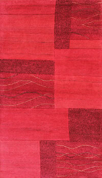 Tibet-Color - Teppich aus Indien,  Schafwolle/Viskose, Größe: 94x167cm Sonderpreis: € 329,-