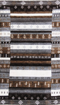 Gabbeh-Loribaff - Teppich aus Indien,  Schurwolle, Größe: 90x158cm Sonderpreis: € 298,-