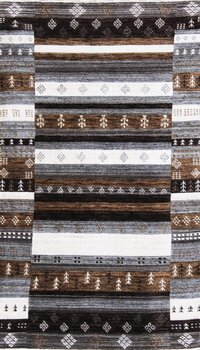 Gabbeh-Loribaff - Teppich aus Indien,  Schurwolle, Größe: 90x158cm Sonderpreis: € 298,-