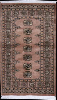 Bochara - Teppich aus Pakistan,  Schurwolle, Größe: 80x129cm Sonderpreis: € 152,-
