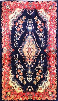 Hamadan - Teppich aus Orient,  Schurwolle, Größe: 124x214cm Sonderpreis: € 556,-