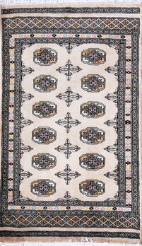 Bochara - Teppich aus Pakistan,  Schurwolle, Größe: 82x137cm Sonderpreis: € 265,-