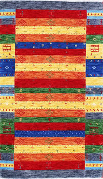 Gabbeh-Loom - Teppich aus Indien,  Schurwolle, Größe: 94x162cm Sonderpreis: € 319,-