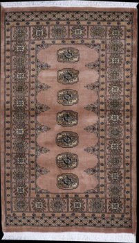 Bochara - Teppich aus Pakistan,  Schurwolle, Größe: 80x129cm Sonderpreis: € 152,-