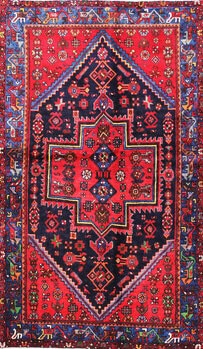 Hamadan - Teppich aus Orient,  Schurwolle, Größe: 131x222cm Sonderpreis: € 610,-