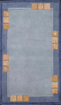 Benares - Teppich aus Tibet,  Schurwolle, Größe: 93x158cm Sonderpreis: € 139,-