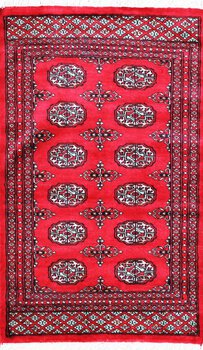 Bochara - Teppich aus Pakistan,  Schurwolle, Größe: 78x130cm Sonderpreis: € 239,-