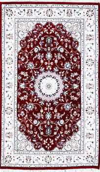 Nain - Teppich aus Indien,  Schafwolle/Seide, Größe: 78x129cm Sonderpreis: € 395,-
