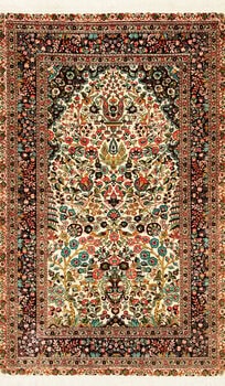 Hereke - Teppich aus Tuerkei,  Natur-Seide, Größe: 77x124cm Sonderpreis: € 1.870,-