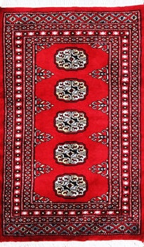 Bochara - Teppich aus Pakistan,  Schurwolle, Größe: 65x94cm Sonderpreis: € 128,-